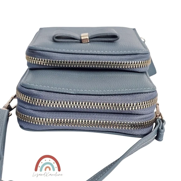 Faux Leather Phone Crossbody Wallet Small Bag - Picture 5 of 15